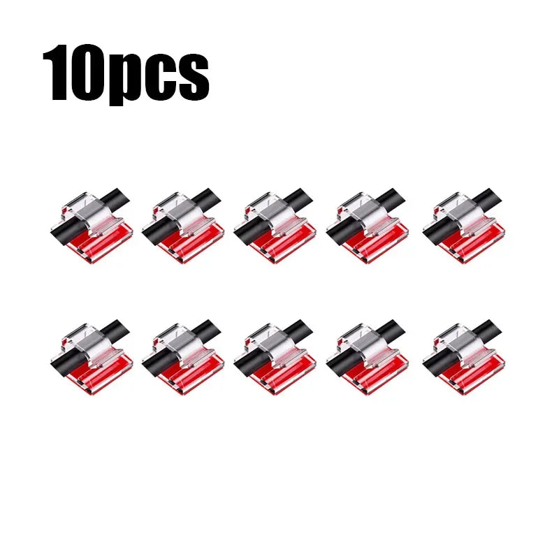 10/20/30/40/50pcs Cable Clips Self-Adhesive Cord Management Wire Holder Organizer Clamp Self-Adhesive Light Clips Car Wire Clip Oasis Select 10pcs Transparent