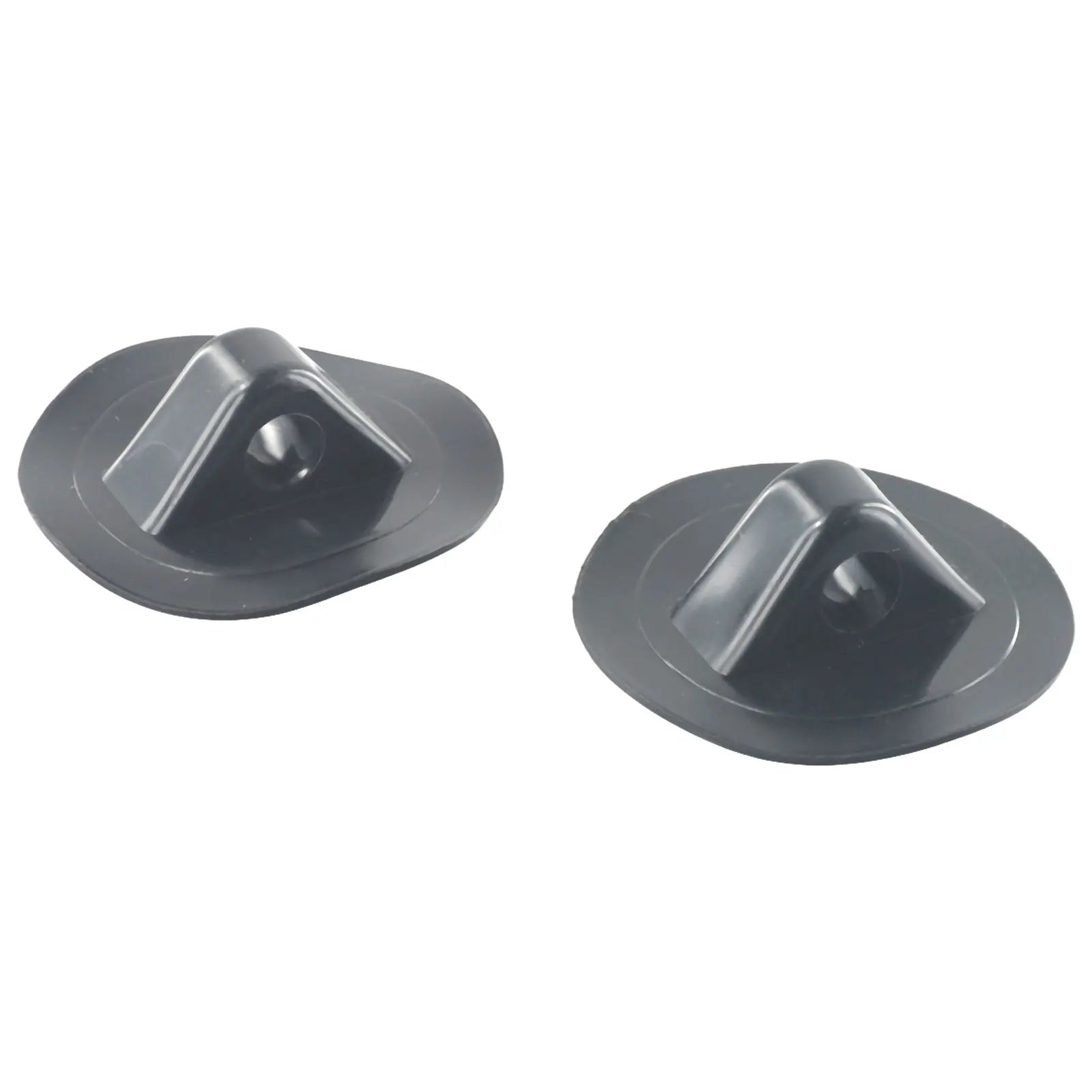 2 Pcs Inflatable Boat Safety Rope Buckle PVC Awning Buckle Anchor Rope Buckle 2X Black Grommets Durable Camping Accessories Oasis Select