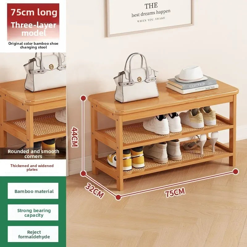 Multi-functional Household shoe cabinet, shoe rack, dustproof shoe change stool, entrance stool integrated space-saving storage Oasis Select Primary color B