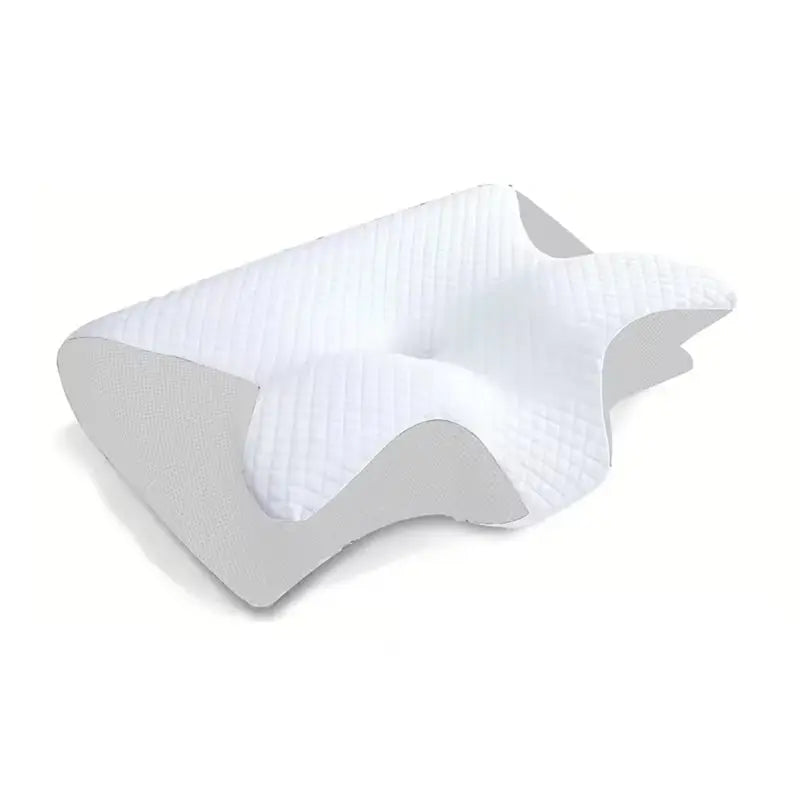 2026-WISH Sleep For Neck Pain Relief Stomach Support Pillow Memory Foam For Neck Pillow Contoured Sleep Memory Pillow Butterfly Oasis Select White