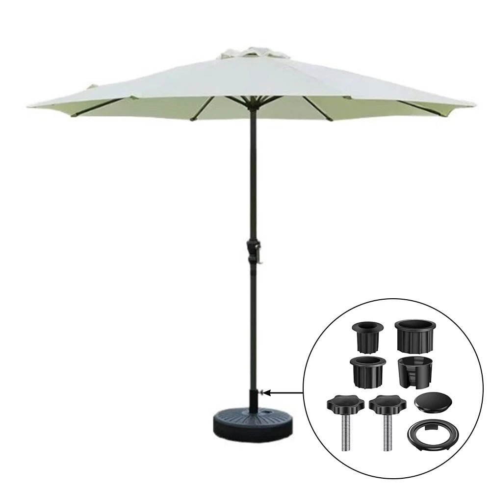 Patio Umbrella Base Bracket Kit – Pipe Sleeve & M8 Bolts