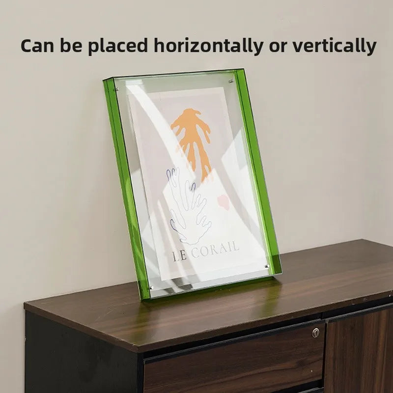 Acrylic Photo Frame – Table & Wall Display | Modern Decor