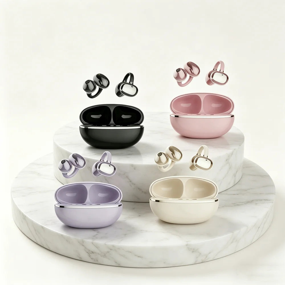 Original TWS Bluetooth Earphones Ear Clip Earring Wireless Headphones with Mic Calling Touch Control Sports Headsets Oasis Select