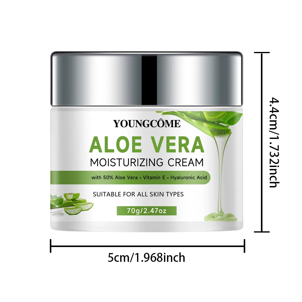 YOUNGCOME Aloe Vera Gel Face Cream – Hydrating Day Cream Aloe Vera Face Cream Oasis Select 70g