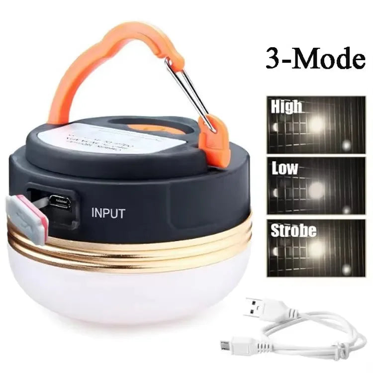 10W LED Camping Lantern | USB Rechargeable 1800mAh Tent Light
