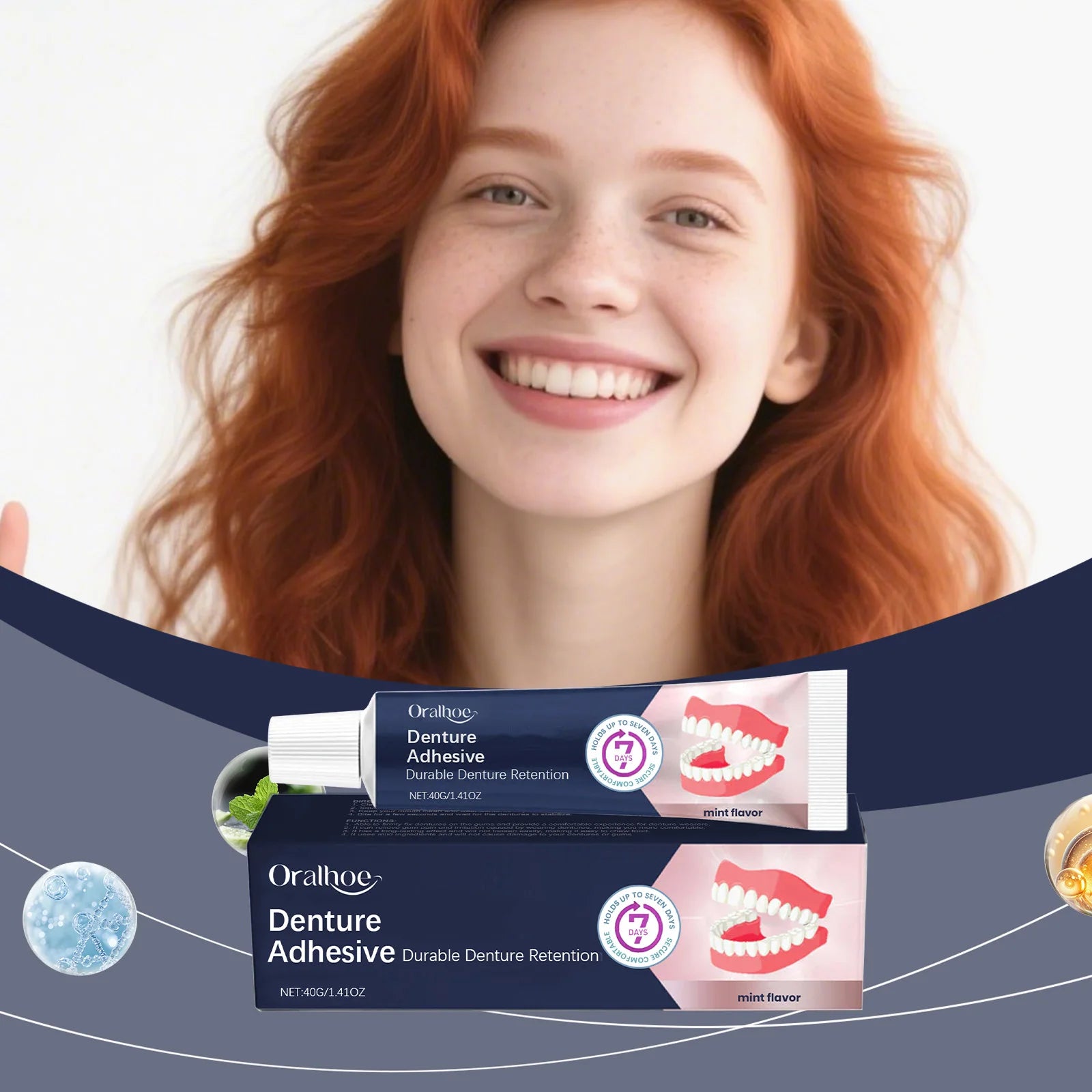 Denture Adhesive – Natural Secure Hold for Dentures Denture Adhesive Oasis Select