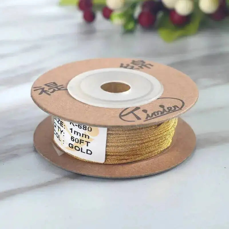 110meters 1mm Cotton Thread Hand Woven Cotton Wire/Cord/String/Rope for Braiding Bracelets Crafts Gift Box Packaging Oasis Select