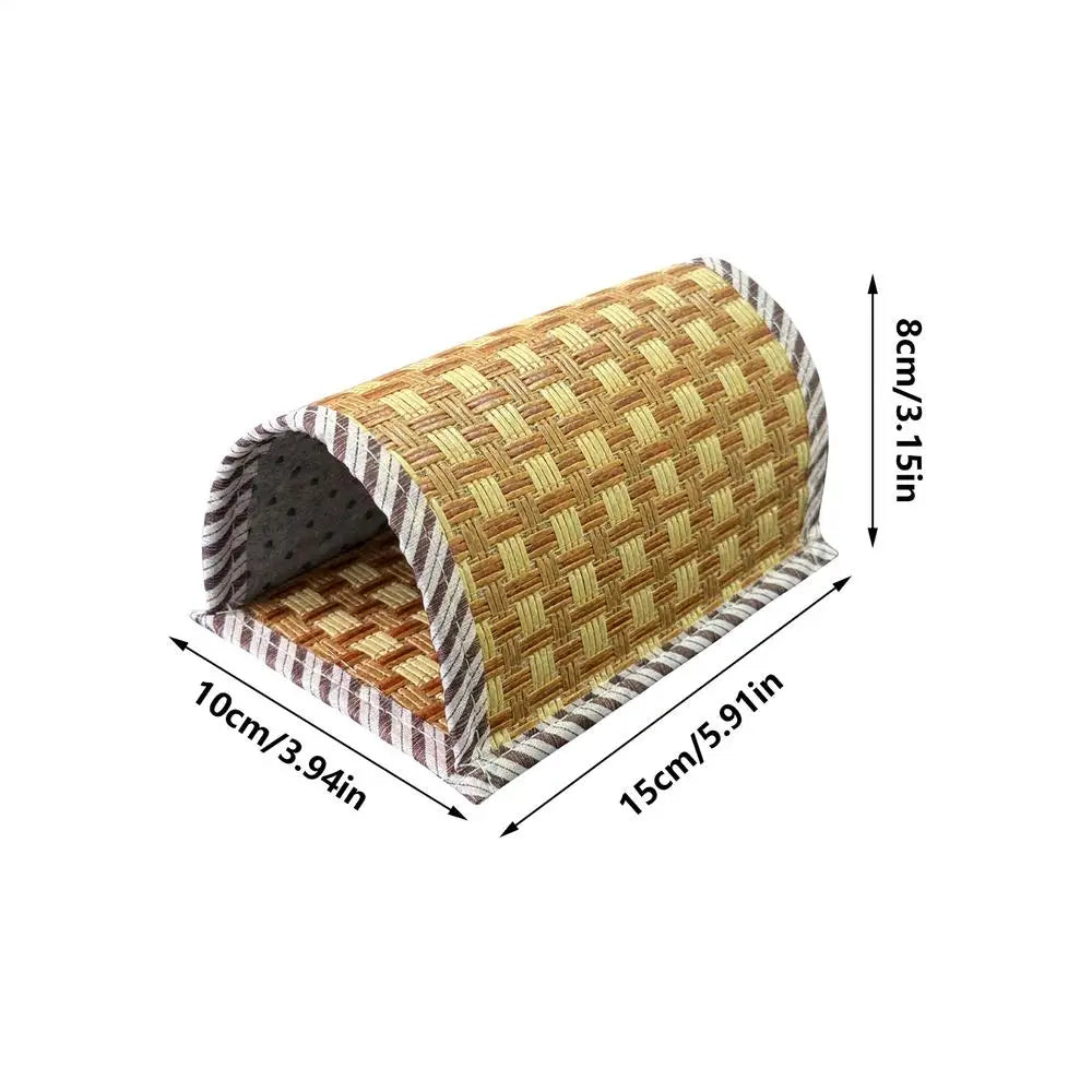 cooling Hamster Bed Breathable Wear Resistant Pet Cave Nest Weave Cooling Mat Hiding House Cage Hamster Habitat House Bed Oasis Select S