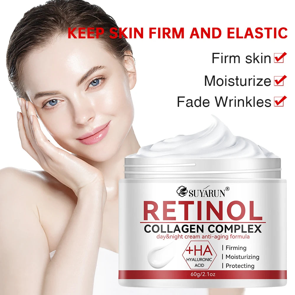 SUYARUN Firming White Cream Rich in Retinol and Hyaluronic Acid That Brightens and Hydrates, Removes Wrinkles and Resists Aging Oasis Select