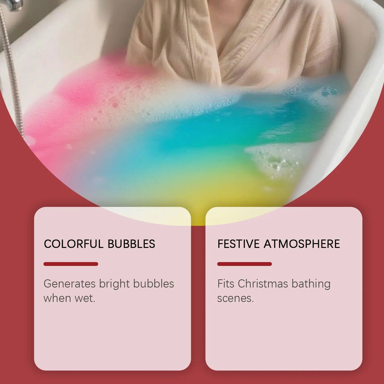 OceAura Christmas Bath Bomb Gift Set – 6 Fizzy Scented Bombs Bath Bomb Gift Set Oasis Select