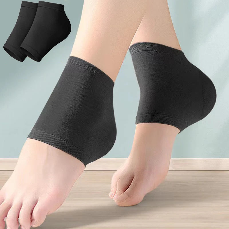 Plantar Fasciitis Heel Socks Anti-Crack Elastic Cloth For Achilles Tendonitis Calluses Spurs Cracked Feet Pain Relief Heel Pads Oasis Select