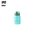 1/2PCS Goodluck Small Cute Mini Thermos Cup MINI Portable Creative Pot Belly Water Cup Pocket Cup with Hand Gift Oasis Select Blue 200ML