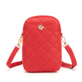 Shoulder bag PU leather crossbody bag Mini Handbag Women's Purse Crossbody Hundred simple shoulder bag crossbody bag Oasis Select Red