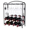 Household red wine glass rack wine cabinet wine rack ornament wine decoration upside down wine glass rack modern light luxury Oasis Select 8 bottles