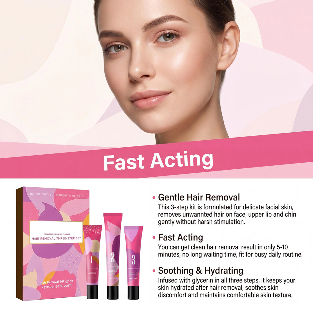 Painless Hair Removal Cream Kit – Face & Body Depilatory Depilatory Cream Kit Oasis Select