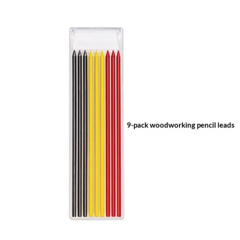 2.8mm 2-in-1 Woodworking Mechanical Pencil With Lead And Built-in Sharpener For Deep Hole Carpenter Marking Pencils Tool Oasis Select mixed refill