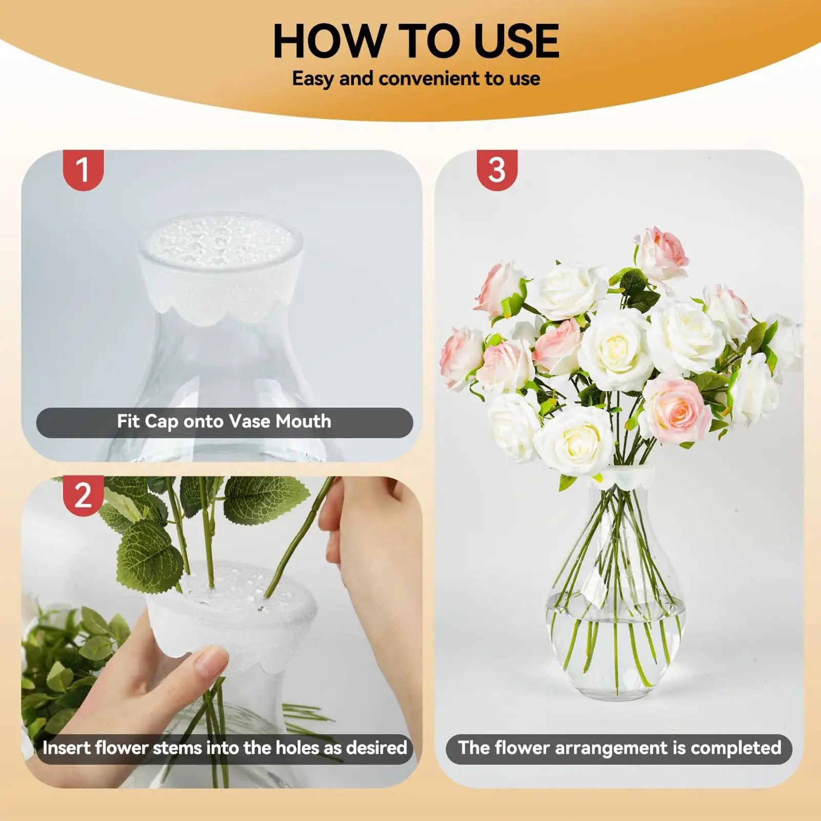 Flower Holder Arranger Silicone Flower Arrangement Grid Semi Transparent Flower Holder Arranger Spiral Ikebana Stem Holder Oasis Select
