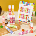 12-Piece Fruit Lip Balm Set – Moisturizing & Alcohol-Free Lip Balm Set Oasis Select 12pcs