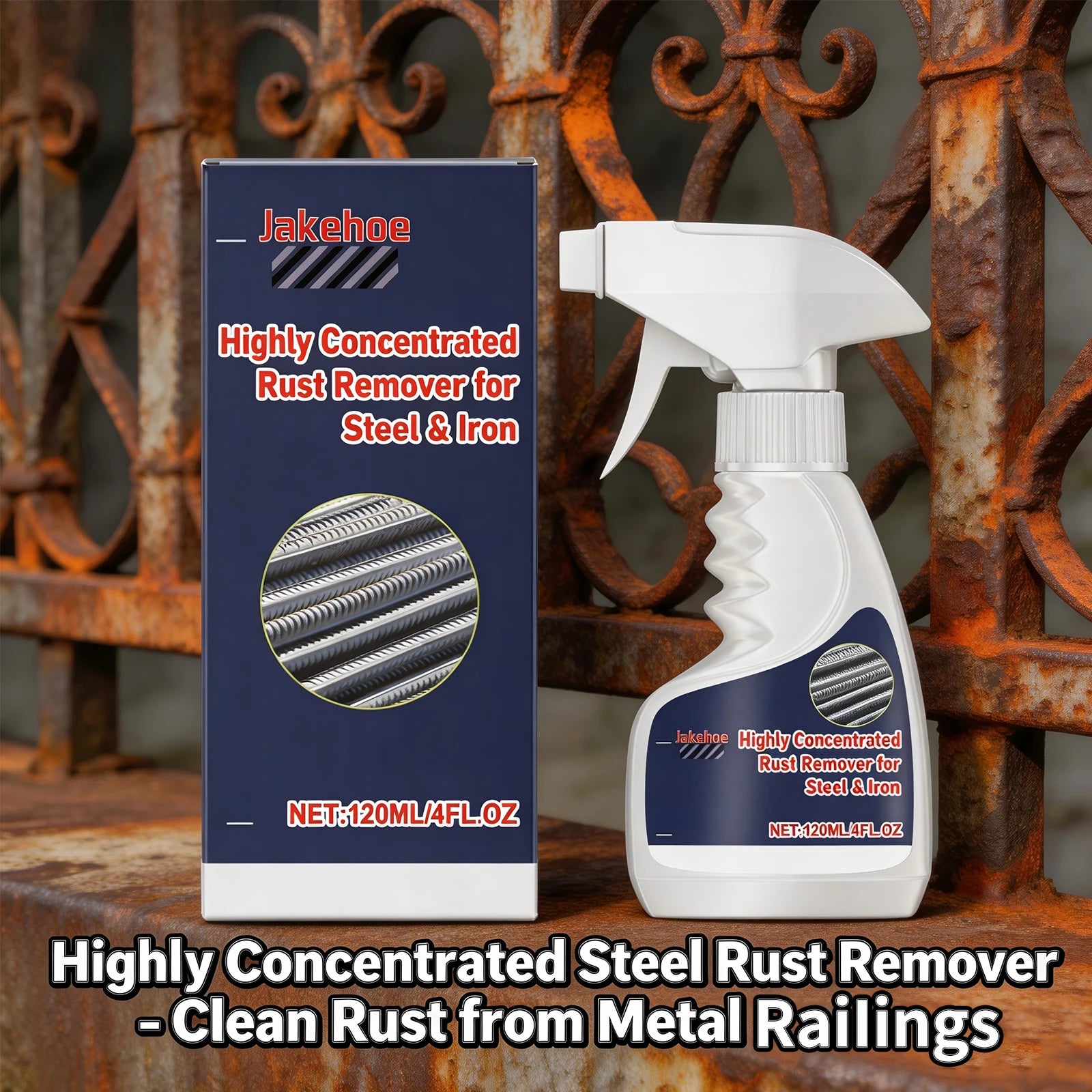 High Concentrated Steel Rust Remover for Steel Iron Bolts, Screws, Fasteners Rust Cleaner Multi-purpose Corrosion Remover Oasis Select