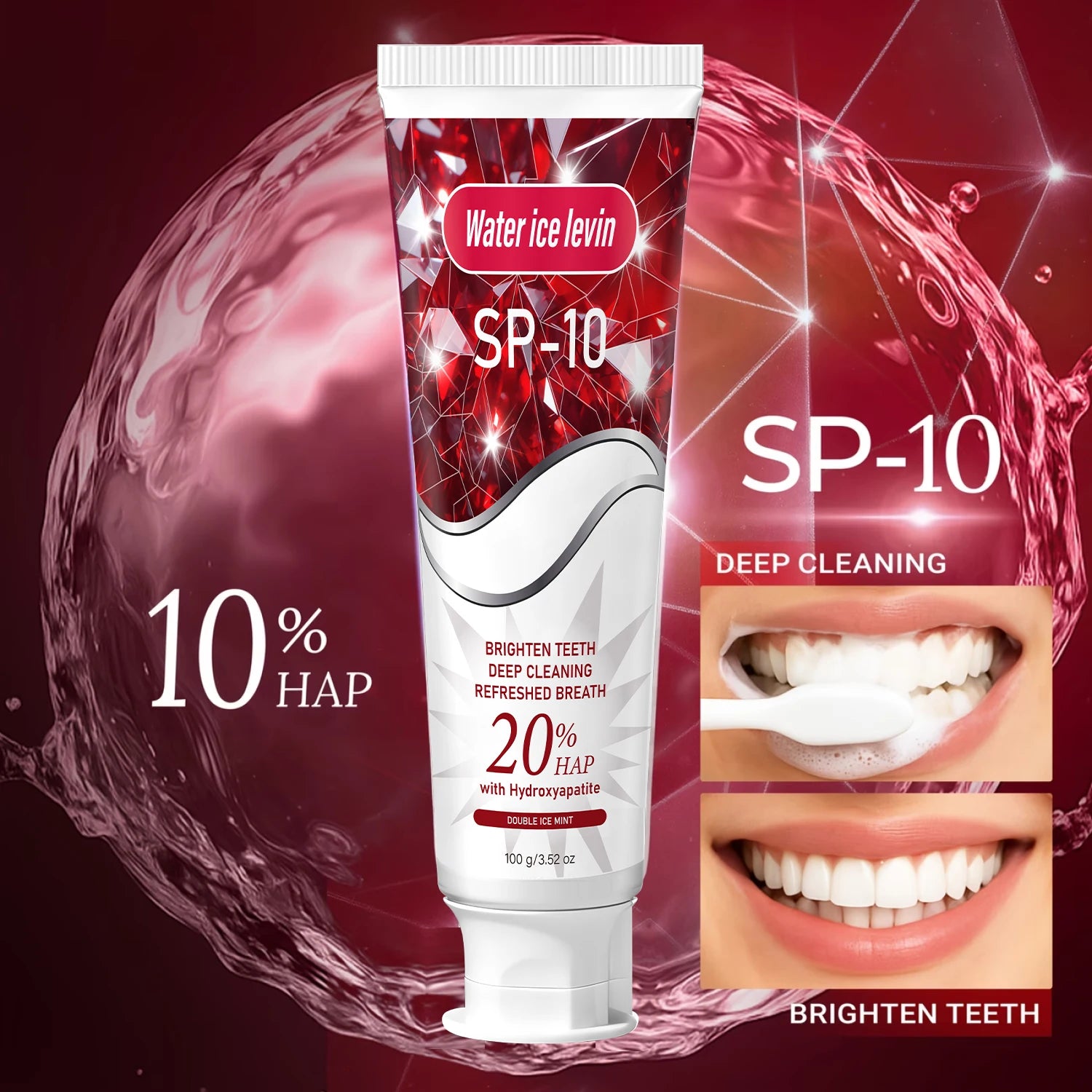 20% Hydroxyapatite Toothpaste – Deep Clean & Whitening Mint Whitening Toothpaste Oasis Select