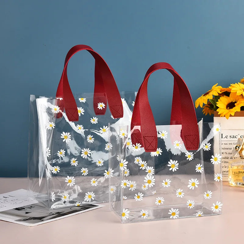 New Fashion Transparent Bag Women Bag Luxury Handbag Fashion Pvc Clear Bag High Quality Handbags Feminina Bucket Crossbody 2024 Oasis Select 1-Red-S Other