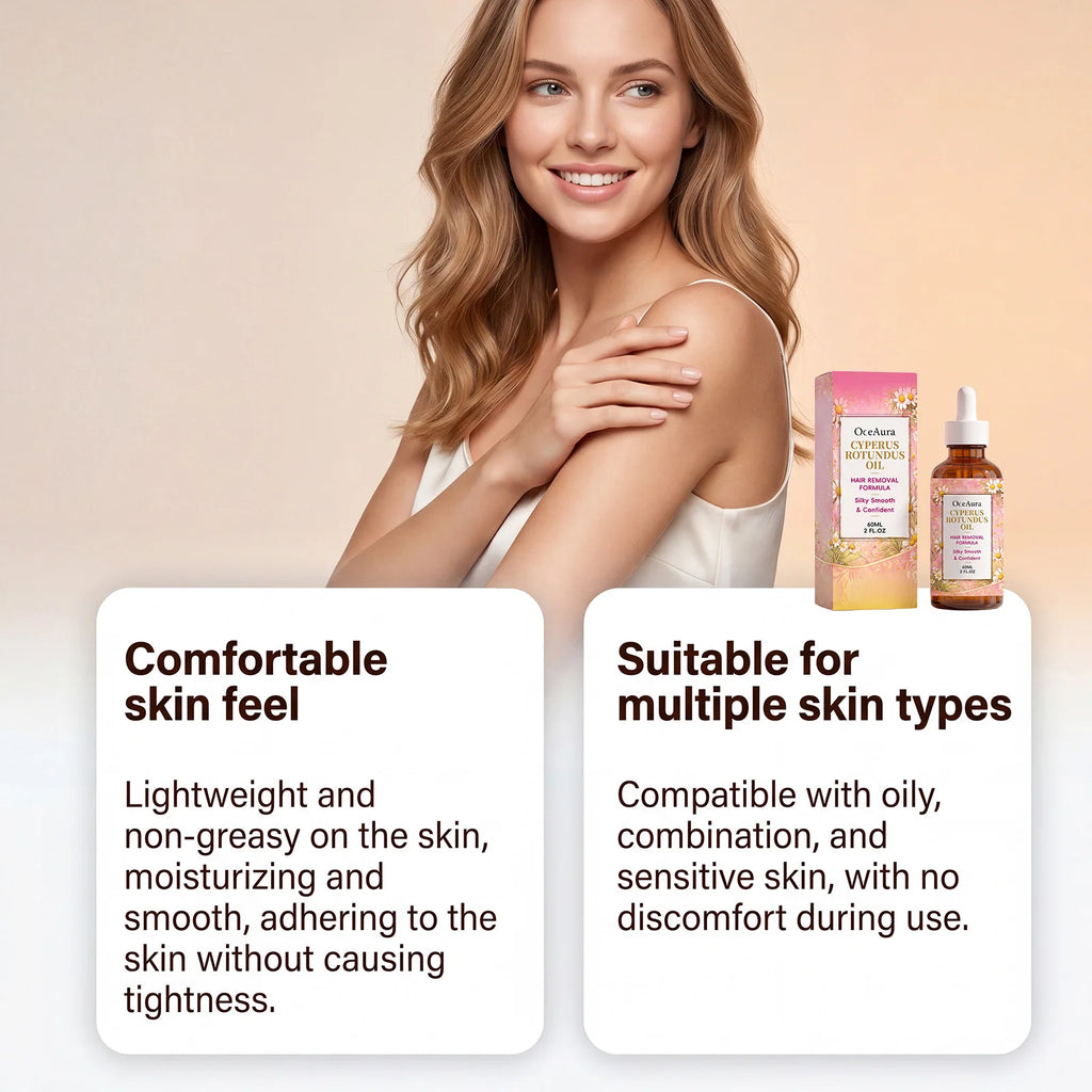Silky Smooth Cyperus Rotundus Oil Post Hair Removal Care Oil Moisturizing Smoothing Soothe Delicate Skin Inhibitor Hair Body Oil Oasis Select