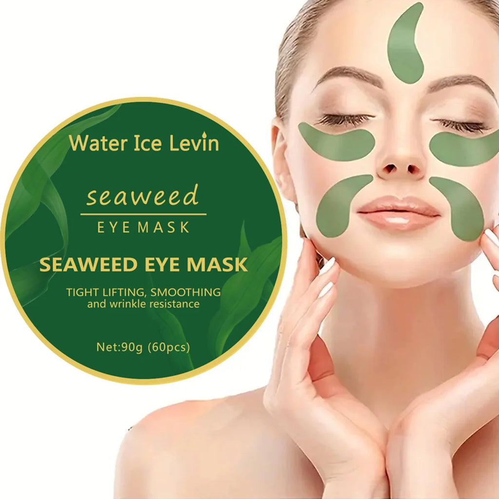 60pcs seaweed hyaluronic acid eye mask to remove dark circles collagen eye patch facial care products Oasis Select 1pcs