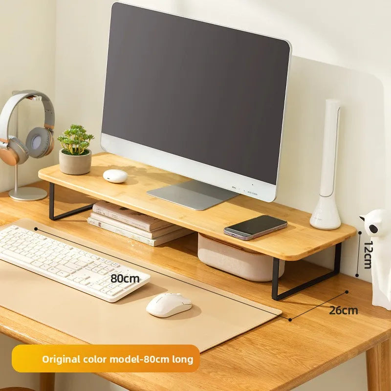 Desktop computer heightening rack Office desktop storage rack Monitor lifting rack Base bracket Raising shelf Oasis Select Primary 80 long