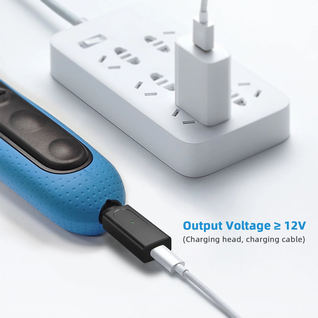 12V USB-C Shaver Adapter for Braun Series 3 5 7 9 | LED Shaver Charging Adapter Oasis Select