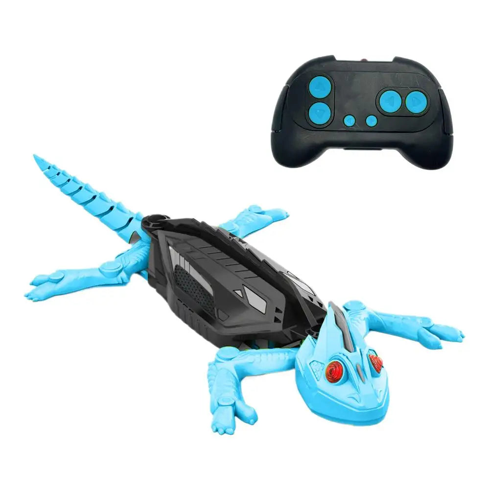 RC Wall Climbing Gecko Robot Toy – LED Eyes & 8m Remote Control