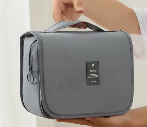 Foldable Hanging Travel Toiletry & Makeup Bag | Oxford Fabric