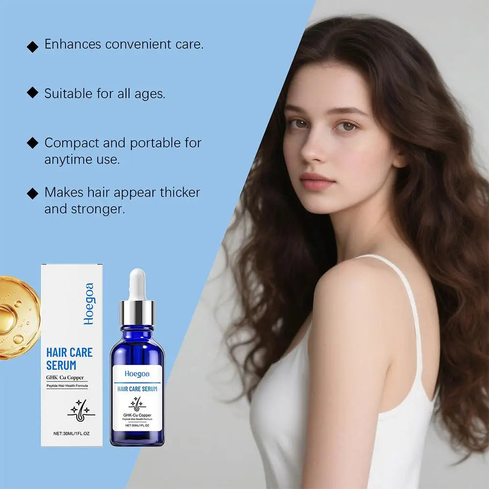 30ML Copper Peptide Serum for Hair Growth, GHK-Cu Peptide Hair Serum Non-Greasy Scalp Care for Thicker Fuller Hair Anti Loss Oasis Select