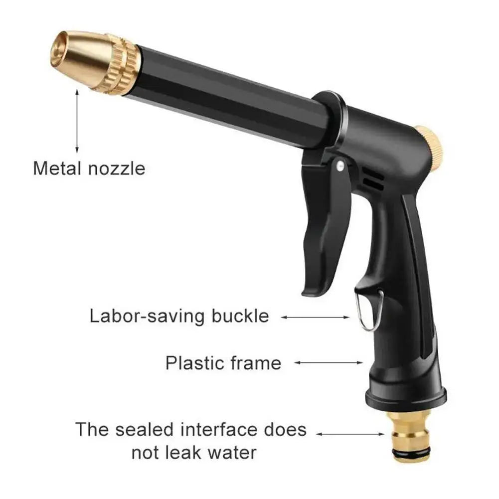 High-Pressure Garden Hose Spray Nozzle – Multi-Pattern Washer