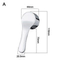 Chrome Plated Faucet Handle Metal 35mm/40mm Taps Switch Handle Hot Cold Faucet Mixer Tap Replacement Cover Kitchen Bathroom Oasis Select A