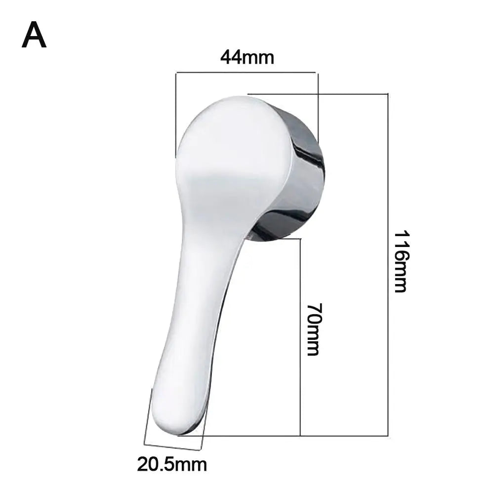 Chrome Plated Faucet Handle Metal 35mm/40mm Taps Switch Handle Hot Cold Faucet Mixer Tap Replacement Cover Kitchen Bathroom Oasis Select A