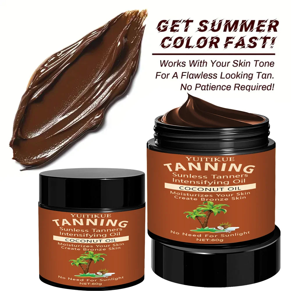 Summer Skin Self Tanning Cream Sunless Self Tanner For Face Body For Natural Glow Body Bronzer Easy Use Bronzing Lotion 80g Oasis Select