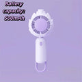 High Speed USB Rechargeable Hand Fan USB Rechargeable Compact High Speed Hand Fan Portable Turbo Mini Fan for 3.7V500mAh Home Oasis Select Purple