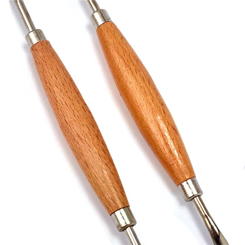 2pcs Leather Craft Tool Set Modeling Stylus Carving Tool Embossing Carving Blade Press Design Tool Oasis Select