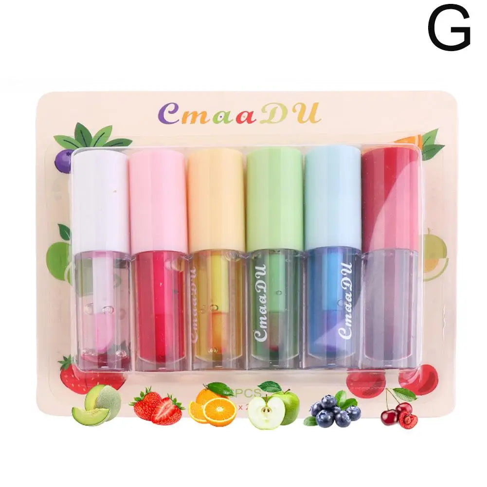Fruit Flavored Discolored Lip Balm Jelly Magic Color Changing Lipstick Girl Moisturizing Nourishing Lasting Lip Gloss Glaze Care Oasis Select G