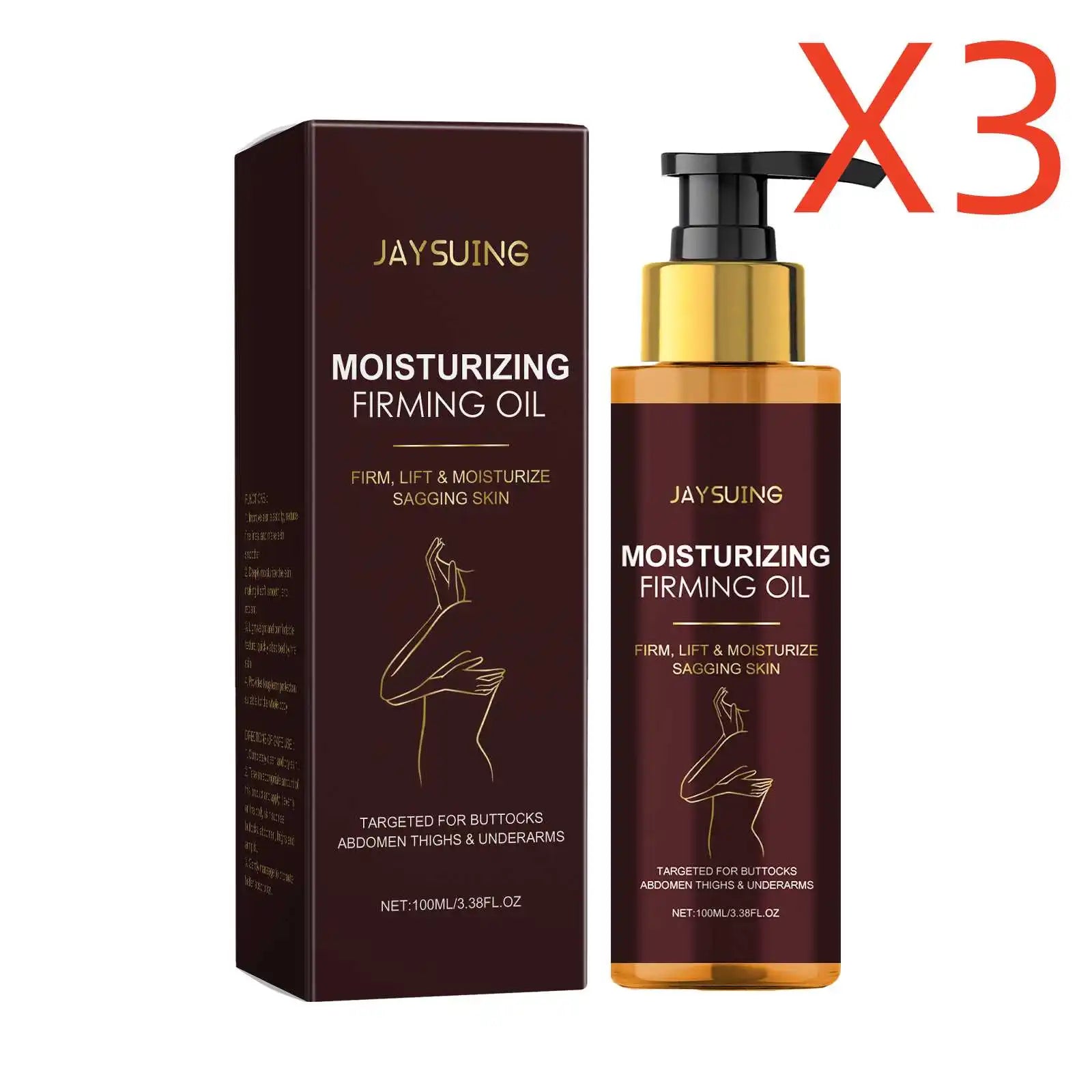 Jaysuing Tightening Body Oil – Moisturize & Firm Skin 100ml Body Treatment Oil Oasis Select 3X100ml Boxed