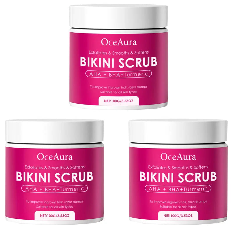 Bikini & Underarm Exfoliator – 10% AHA+BHA & Turmeric Scrub