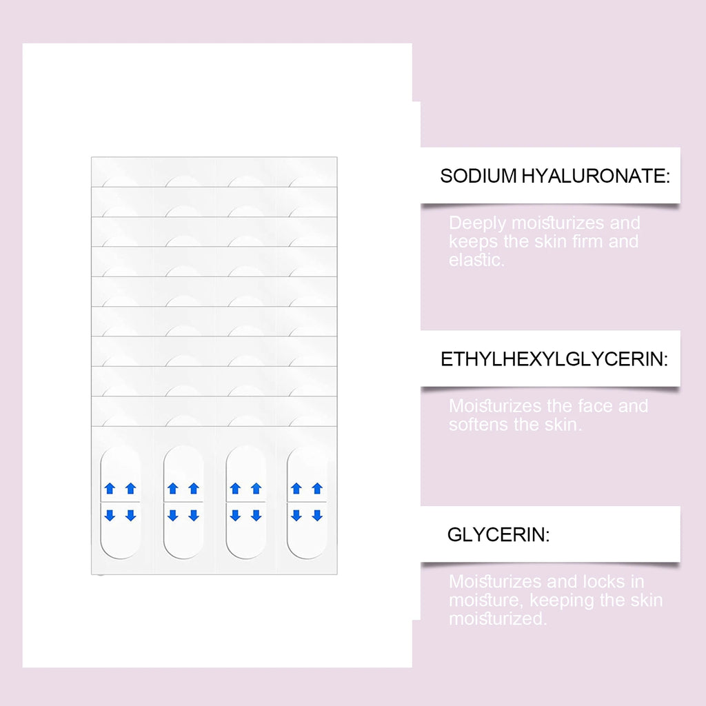 Lifting Face Stickers Invisible Transparent Thin Face Patches Lift Tape V-Shape Chin Patch Facial Shaping Lifting&Tightening Too Oasis Select