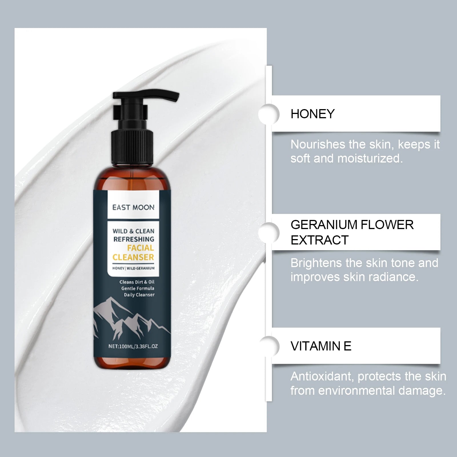 Men'S Nourishing Face Cleanser, Gently Cleanses Skin, Refreshing Oil-Control, Ideal For Daily Facial Care And Maintenance Oasis Select