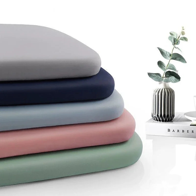 Memory Foam Ice Silk Elastic Fabric Seat Cushion Soft Long Sitting Lumbar Support Pain Relief Office Chair Pad Car Seat Pad Oasis Select
