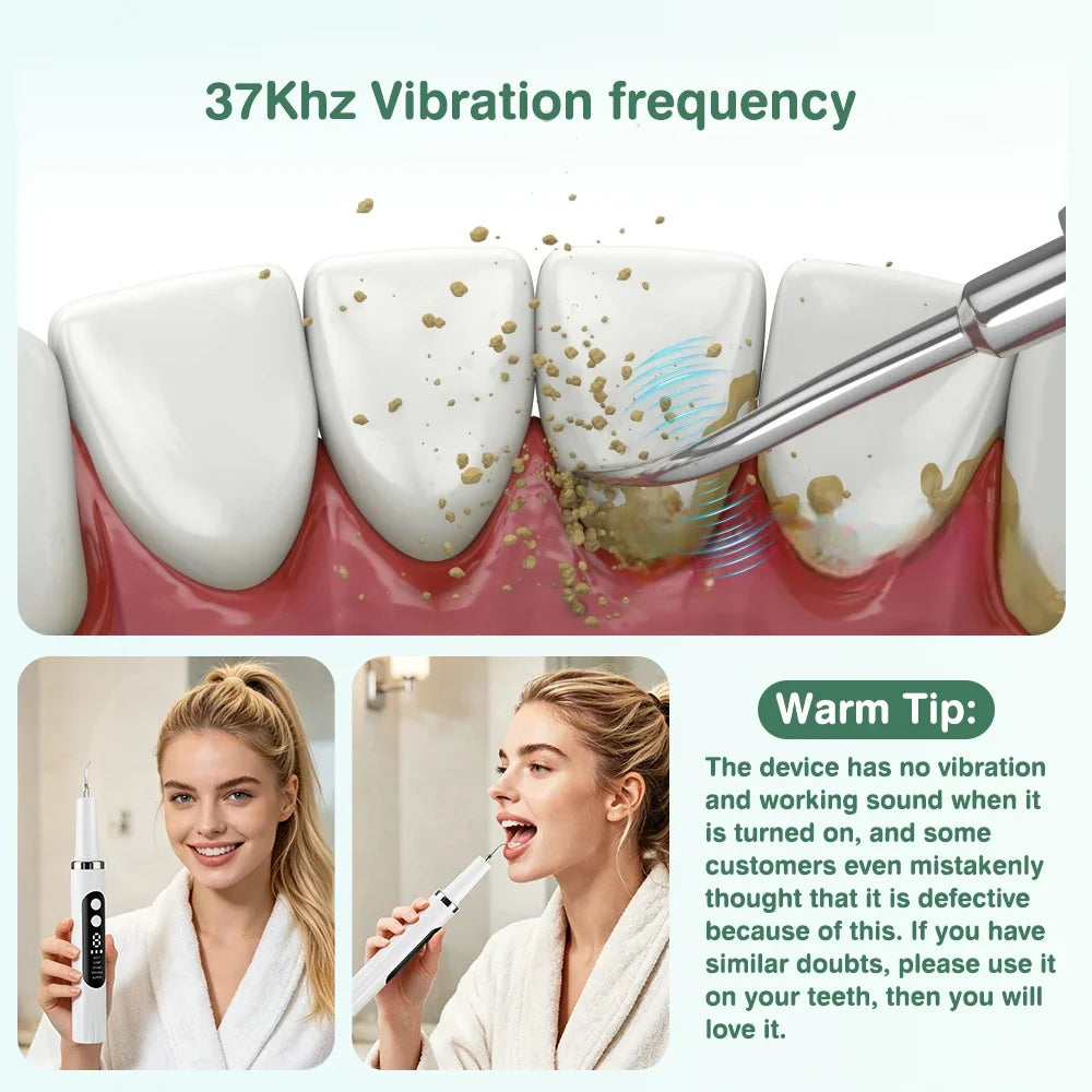 AFDEAL Ultrasonic Dental Scaler – 5 Modes, 9 Levels, Tartar Remover