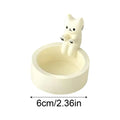 Cat Candle Holder Cute Cartoon Tealight Tray Funny Wax Melter for Living Room Bedroom Desk Fireplace Home Decor Centerpiece Oasis Select A