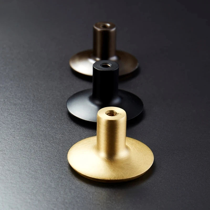 New Solid Brass Furniture Handles Comfortable Cabinet Door Wardrobe Dresser Drawer Pulls American Rural Knobs Oasis Select