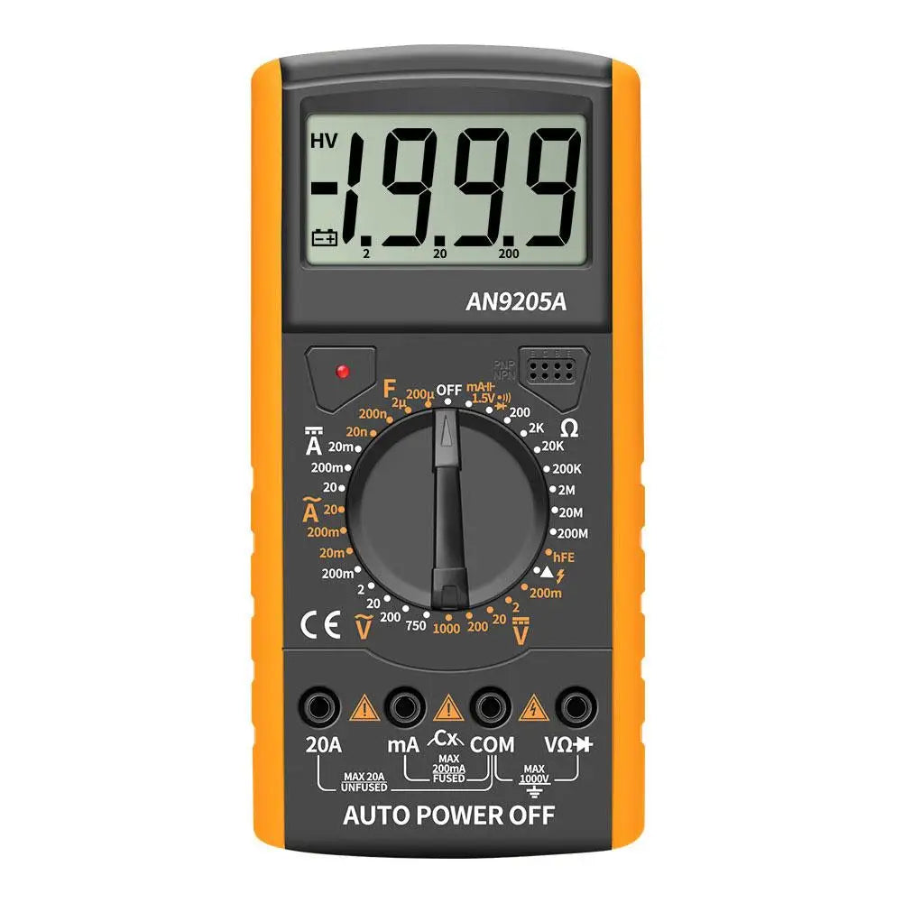 DT9205A Digital Multimeter – NCV, Auto Range, AC/DC Tester