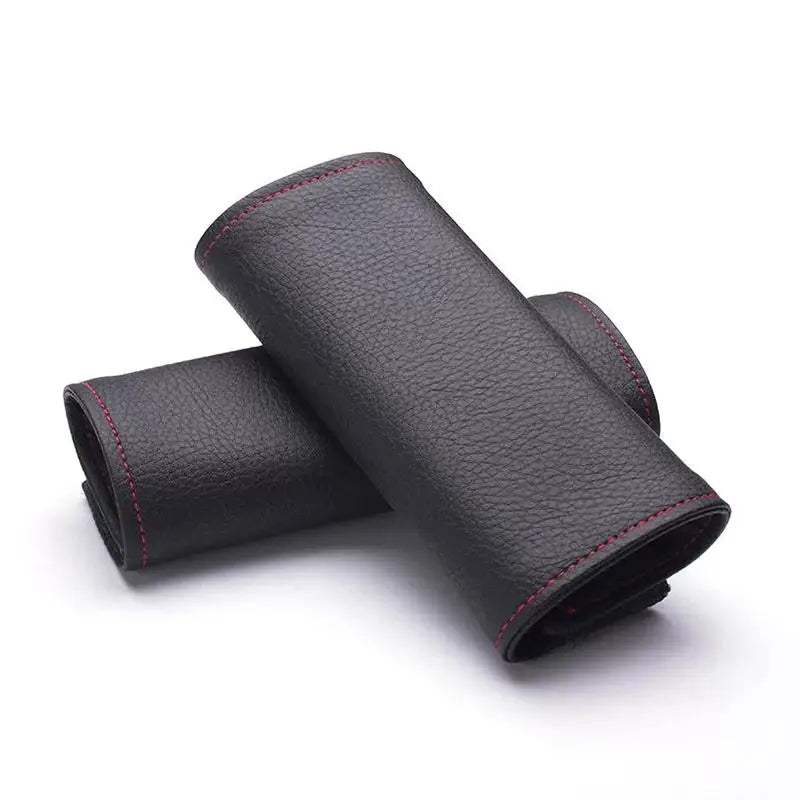 2PCS Car Door Inner Handle PU Leather Cover Door Handle Leather Protective Case Car Styling Interior Upgrades Auto Accessories Oasis Select A