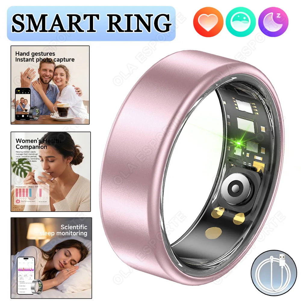 Smart Ring Heart Rate SpO₂ Sleep Tracker | IP68 Unisex